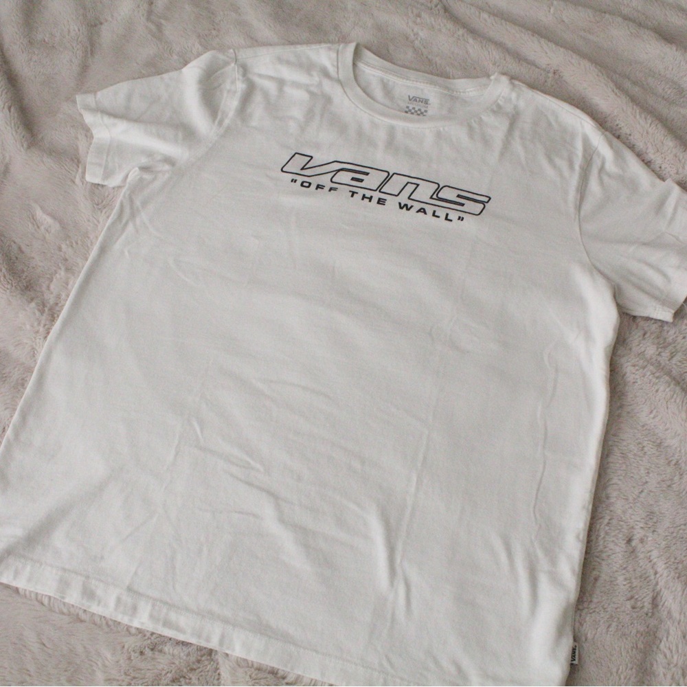 White Vans Logo Tee
